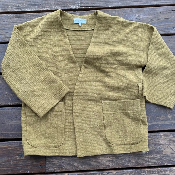 Madewell texture and thread green wrap top jacket - Picture 2 of 8
